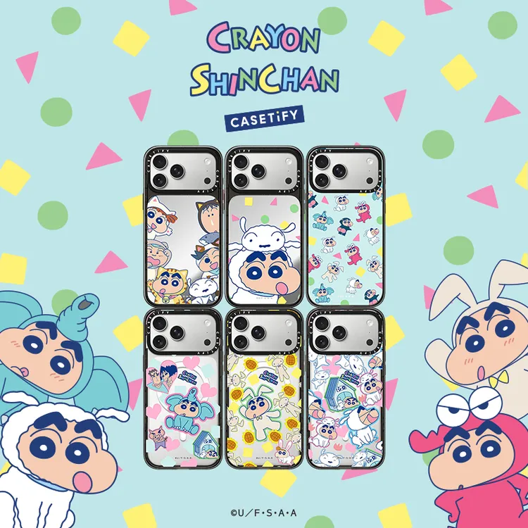 【达人专属】CASETiFY×蜡笔小新D2联名手机壳 防摔保护套 适用于iPhone16/17