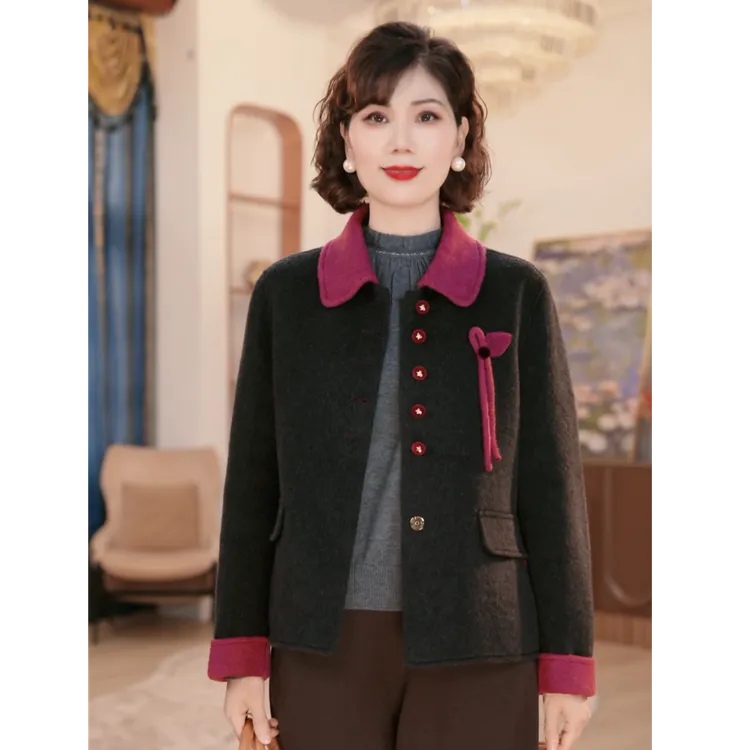 年轻妈妈秋装时尚休闲外套2025新款洋气中老年女装上衣服
