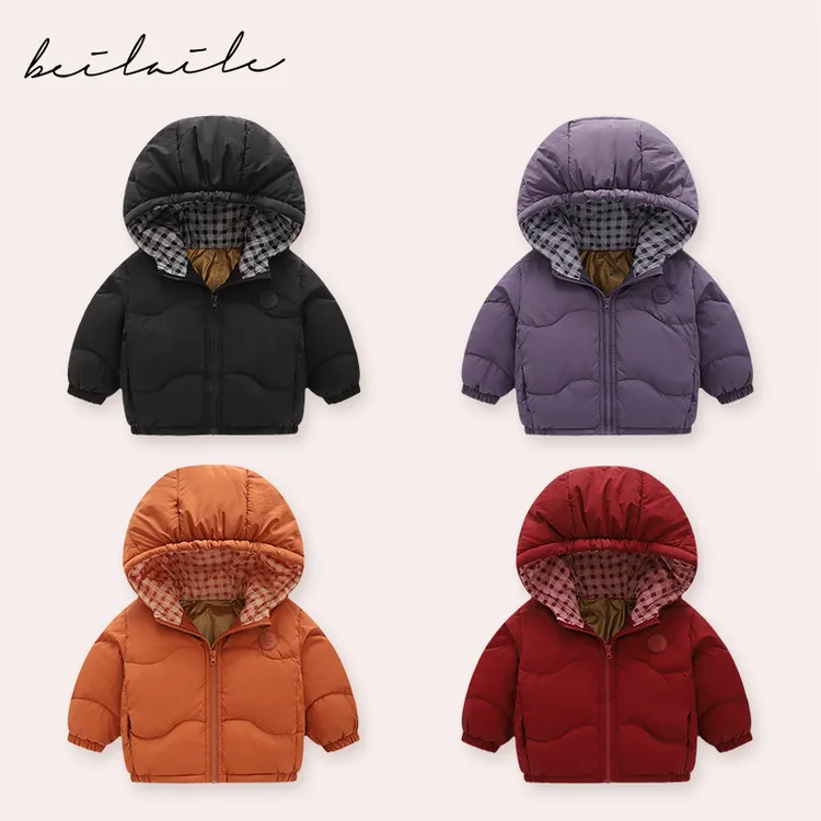 【三防石墨烯带帽羽绒i】婴童衣服宝羽绒外套秋冬白鸭绒轻薄KK