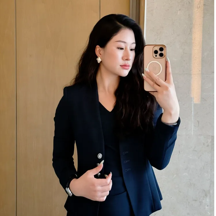 拜拜姐专属新款西装连衣裙高级感气质时尚洋气西服外套正装套裙