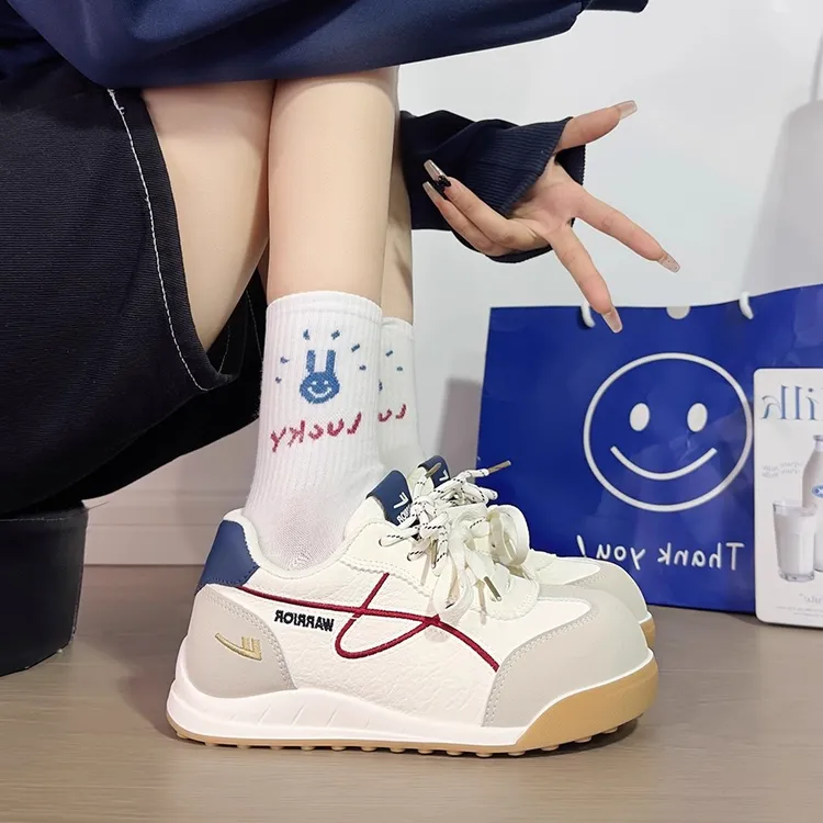 回力女鞋2025新款胶粘浅口德训鞋时尚休闲鞋阿甘鞋厚底潮流学生鞋