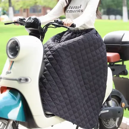 秋冬电动车挡风被摩托骑车保暖护膝防水加厚加绒半身裙防风裙TJ