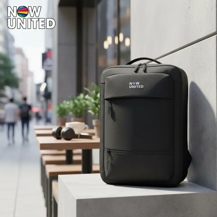 NU智行系列休闲风双肩背电脑包拉链背包男双肩包