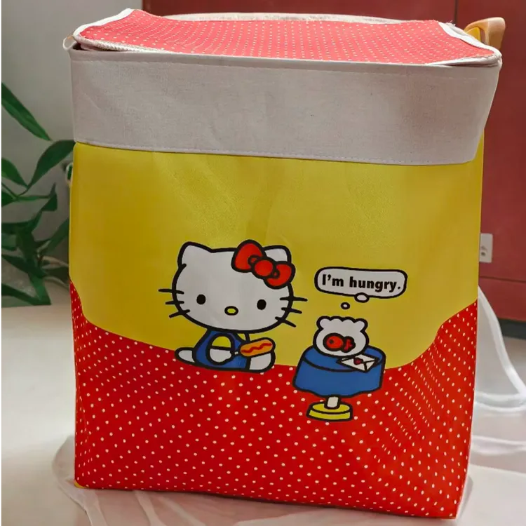 120升卡通KT收纳箱三层加厚装被子衣服收纳可折叠防水防潮