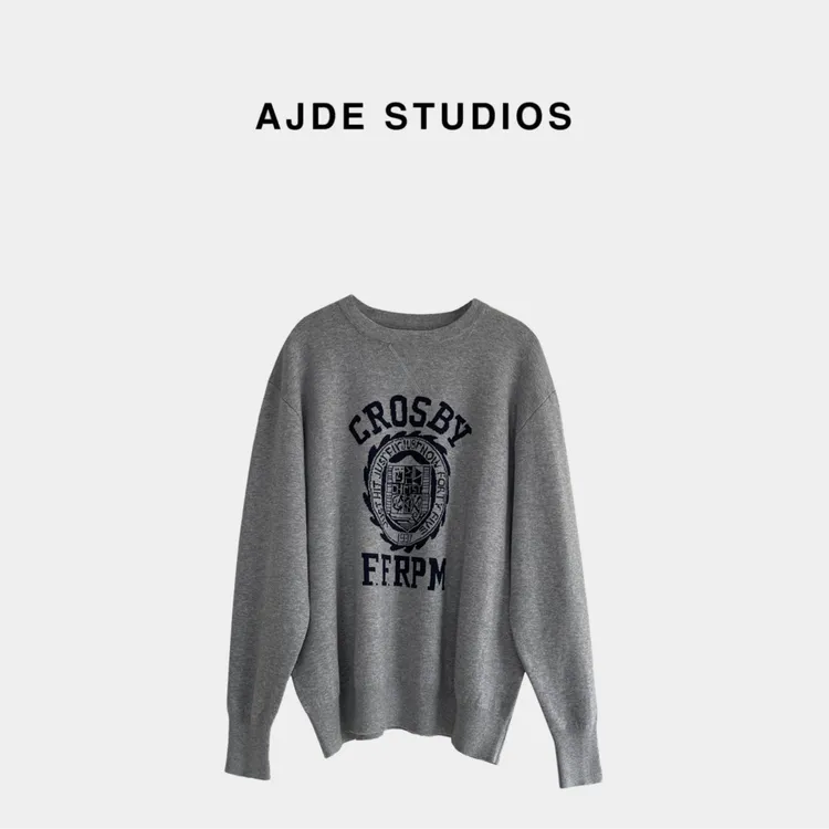 AJDE｜美式提花针织卫衣 01秋冬穿搭