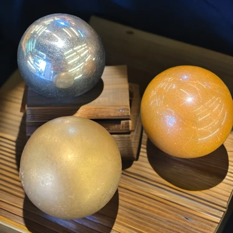 爆款健身珠 把玩珠 黄铜紫铜白铜 约3.5cm