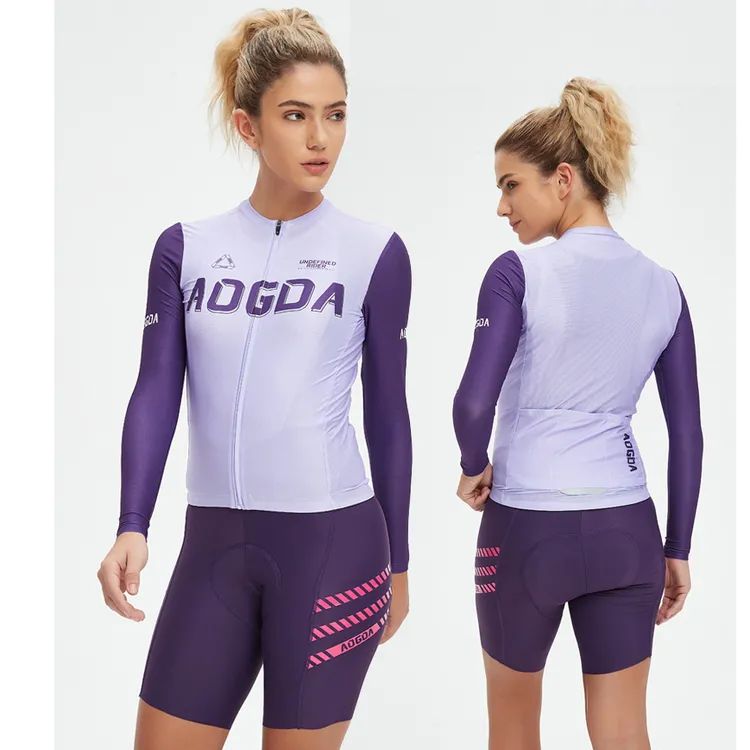 AOGDA新品春夏男女款骑行服长袖透气速干公路山地自行车运动上衣