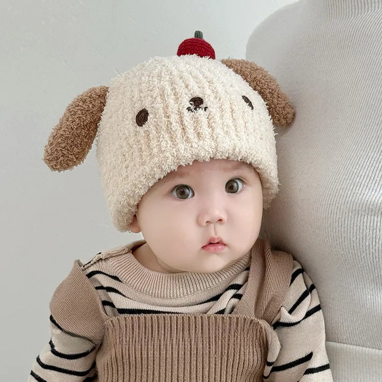 宝宝帽子秋冬季婴幼儿保暖儿童帽加厚男女童防风护耳冬天套头帽潮