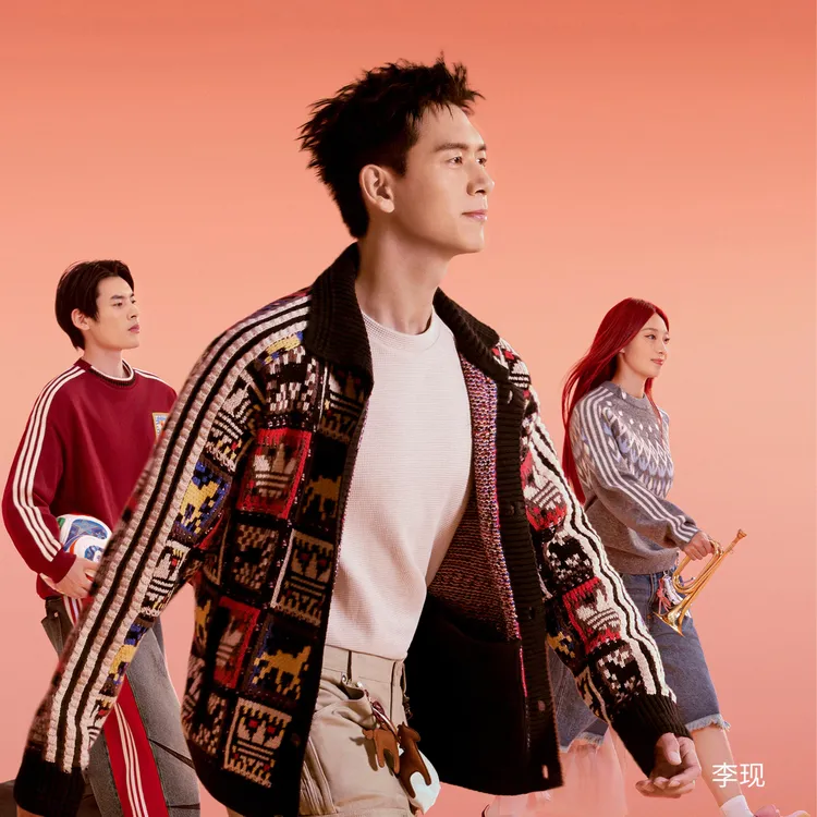 adidas/阿迪达斯新年款慵懒风针织运动宽松毛衣开衫外套KR2801