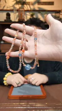 长串银S925镶嵌长石S925银阿鲁沙长串TS