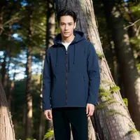 迪家同款秋冬户外防水耐磨连帽冲锋衣男款适合城市及登山活动5735