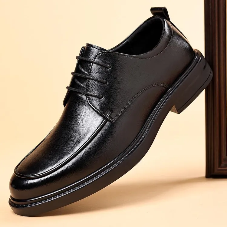 皮鞋男商务正装男士皮鞋透气防滑韩版百搭休闲皮鞋四季款单鞋