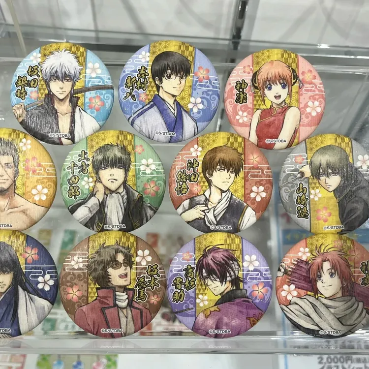 『国现』银魂"花鸟风月"吧唧立牌徽章