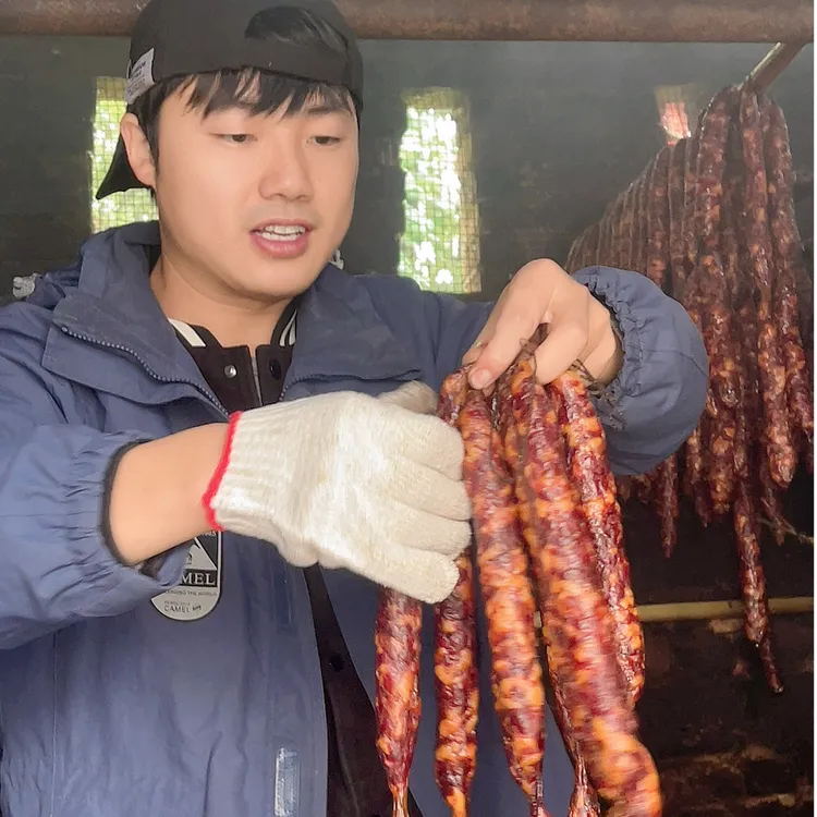 湖南邵阳腊香肠香辣味香肠原味香肠