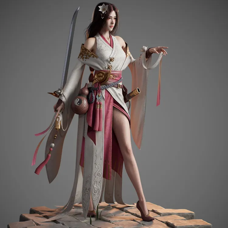 国风次世代游戏角色(录播包括改作业)