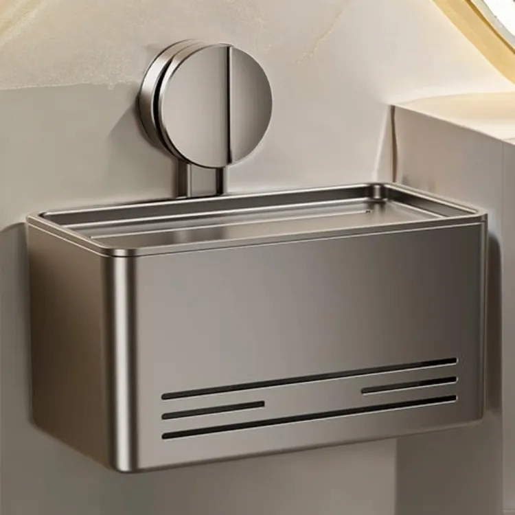 卫生间吸盘纸巾盒壁挂免打孔浴室厕纸盒抽纸卷纸卫生纸收纳置物架