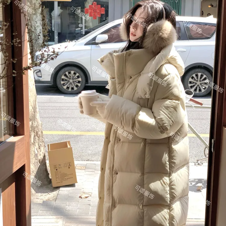 【视频升级款】2025新款男女同款高端过膝大被子加厚连帽羽绒服长款