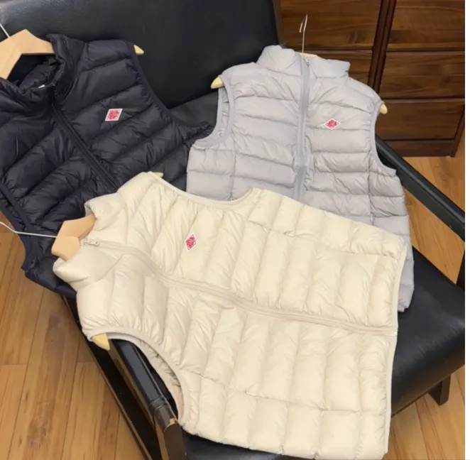 日系秋冬休闲百搭立领羽绒背心马甲 241119