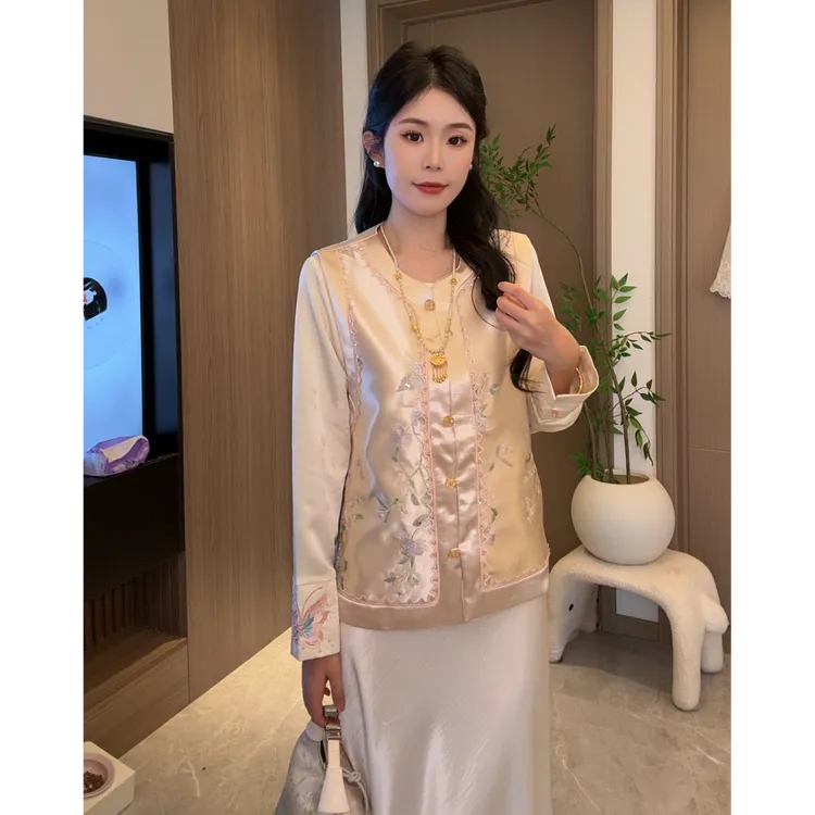 （欣欣）（运补）2025早秋新款新中式国风宋锦马甲