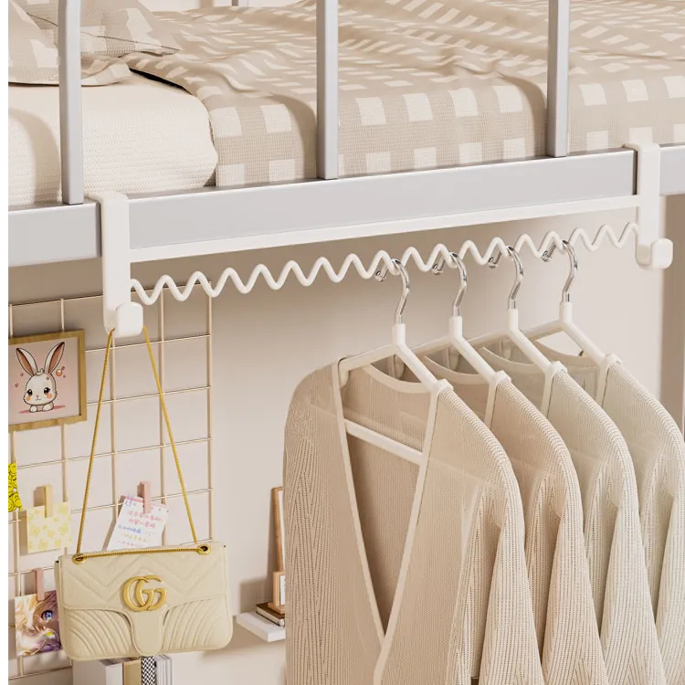寝室衣架床边挂衣架学生宿舍晾衣架挂衣钩衣服架收纳挂钩上铺晒衣