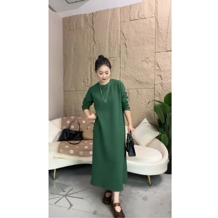 秋冬高品质加厚高定面料-知性优雅显瘦百搭女神裙2539款