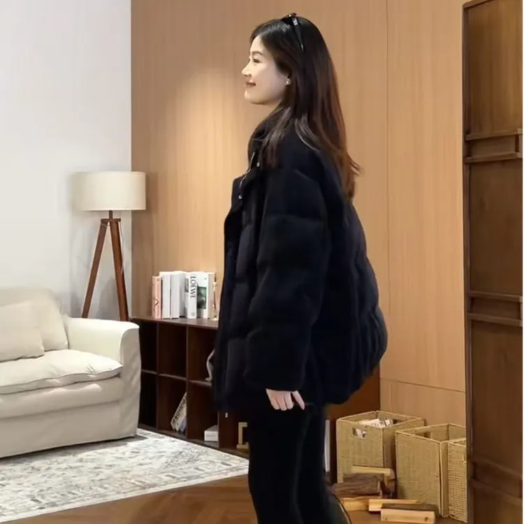 CMZW*梦想家*小众设计师款极简条绒腔调款羽绒服JS-Y-25113002