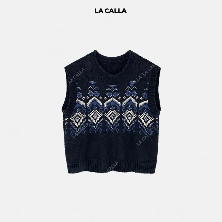 LA CALLA靛青定染多织法马甲CC–AAN7217