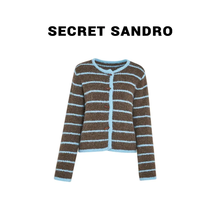 【巧克力】【Secret Sandro】楚楚 条纹开衫 M85251003C