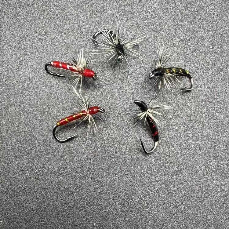 腹节摇蚊蓑羽飞蝇钩微物路亚假饵马口白条溪哥