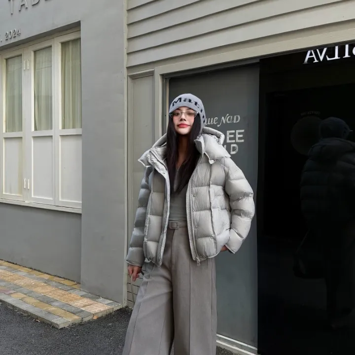 云上生活【短款保暖菠萝包】90%白鸭绒羽绒服2025冬季外套女6509