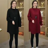 秋季新款 风琴褶皱袖口半高领打底衫洋气宽松遮肉显瘦长袖卫衣T恤