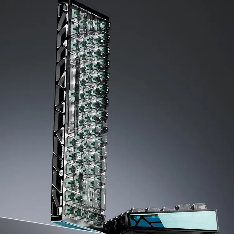 UK68 Pro镂空铝合金磁轴键盘通用外接高性能热插拔电竞游戏键盘