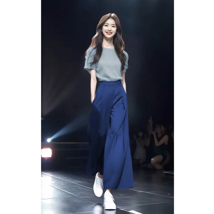 2025时尚套装气质显瘦通勤风轻熟长裤高腰休闲风上衣法式