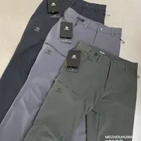 秋季新款男士速干户外冲锋裤软壳直筒防风休闲裤修身长裤