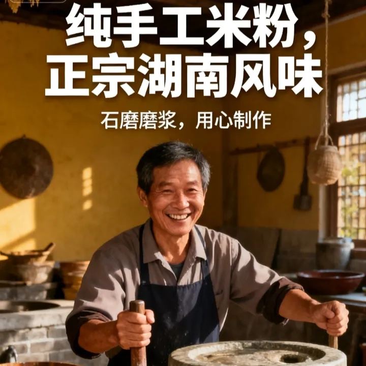 湖南纯手工大米制作鲜米粉真空发货速食懒人必备