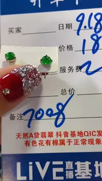 未镶嵌翡翠耳饰假一罚四多样性发1件0248028093