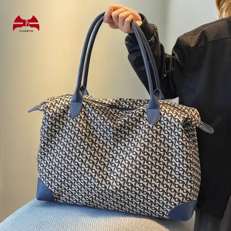 北尹嘉木简约女士轻便旅行袋超大容量旅行包行李包手提单肩大包包