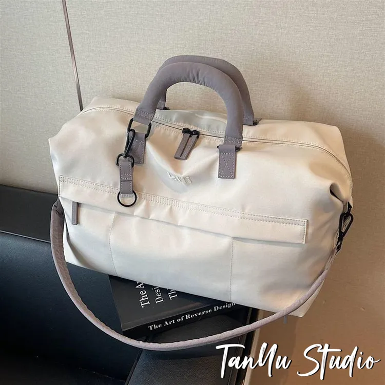 探屿旅行包时尚大容量短途旅游收纳行李包手提轻便斜挎运动健身包