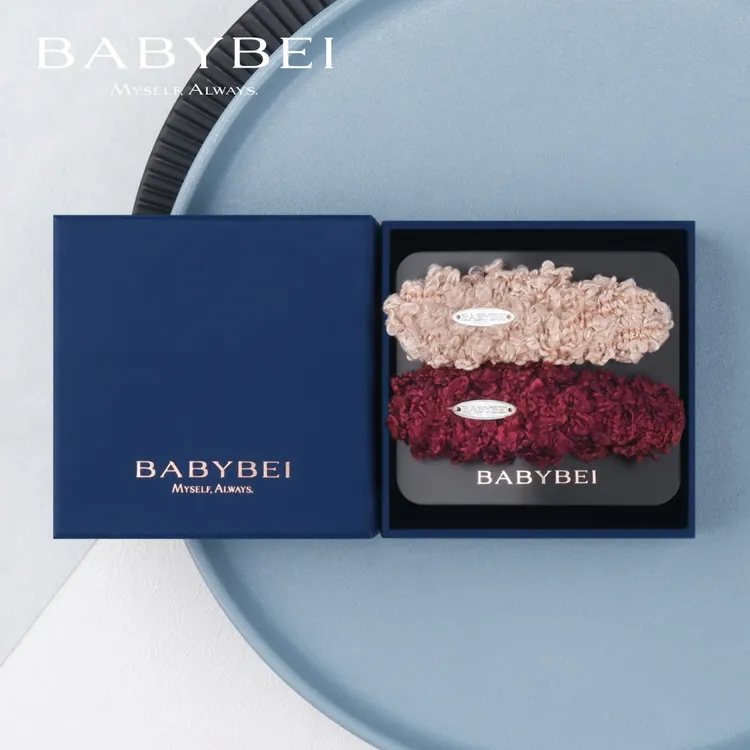 BABYBEI/初贝毛毛母贝中号掰掰夹水滴椭圆贝优雅气质时尚小众红米
