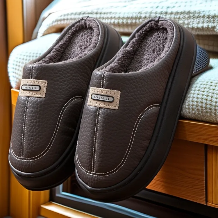 防臭软底静音室内家居情侣防滑2025新款棉拖棉拖鞋防水棉鞋男款
