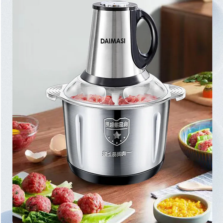 5L不锈钢绞肉机多功能料理机跨境刹菜机家庭绞肉机