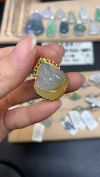 【闪购商品】翡翠颈饰18K金镶嵌观音【无服务费】