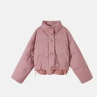 【ShawEleven】【巴黎甜心】韩系短款立领羽绒服冬款白鸭绒面包服外套