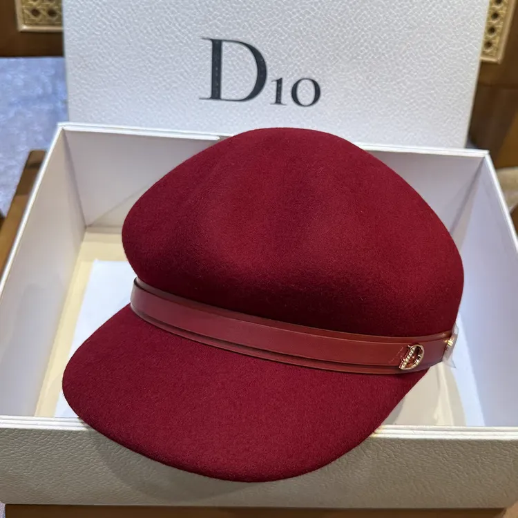 秋冬百搭八角帽女纯羊毛休闲鸭舌帽时尚显脸小报童羊绒大头围毡帽