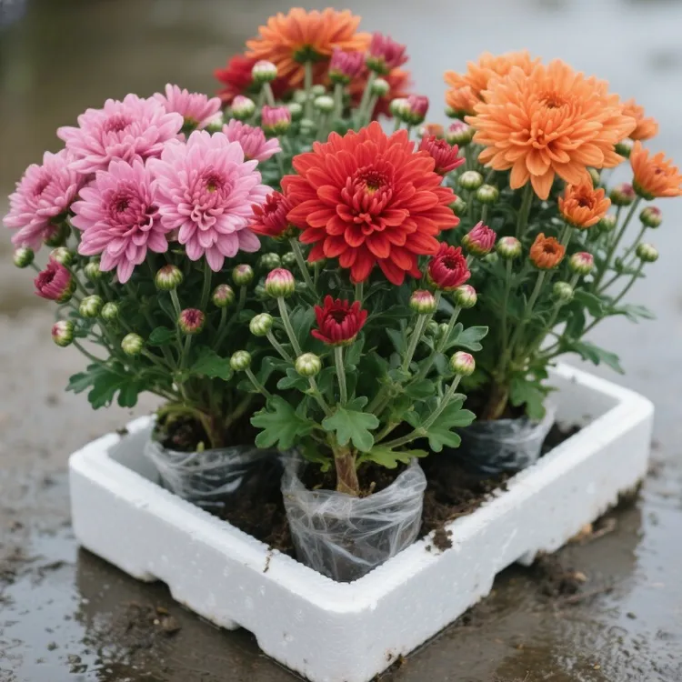 重瓣荷兰菊花盆栽菊花室内阳台耐寒耐热花卉对版开花好养易活飘香