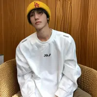 美式小众字母印花纯棉长袖T恤男秋季ins潮牌百搭宽松休闲打底上衣