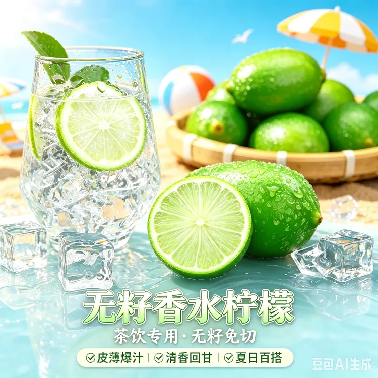 (买一送一)2斤无籽香水柠檬新鲜现摘应季水果奶茶店专用商品图