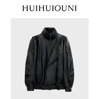  慧慧欧尼   时髦高阶姿态   Designe新款百搭高阶宽松复古款皮衣