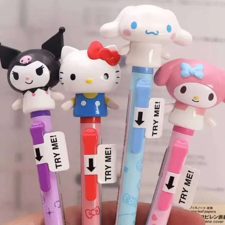 【KT】手臂可动的卡通Hellokitty美乐蒂库洛米玉桂狗可爱笔送礼物