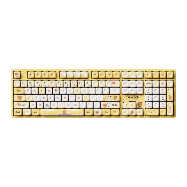 AKKO 3108RF 机械键盘一二和布布可爱小熊联名键盘无线有线